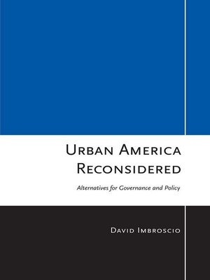 cover image of Urban America Reconsidered